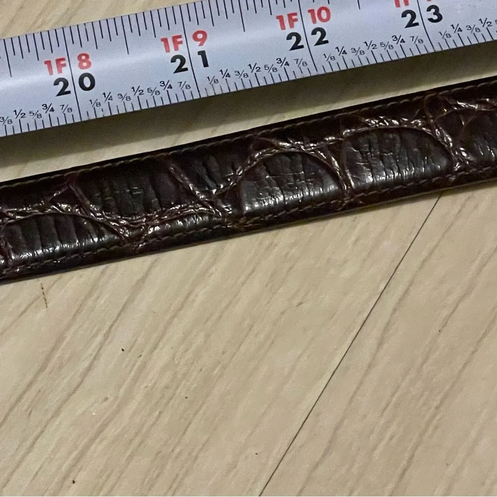 Nordstrom Italian Calfskin Leather Woman’s Belt Size M Made in USA Never Worn - Picture 14 of 16